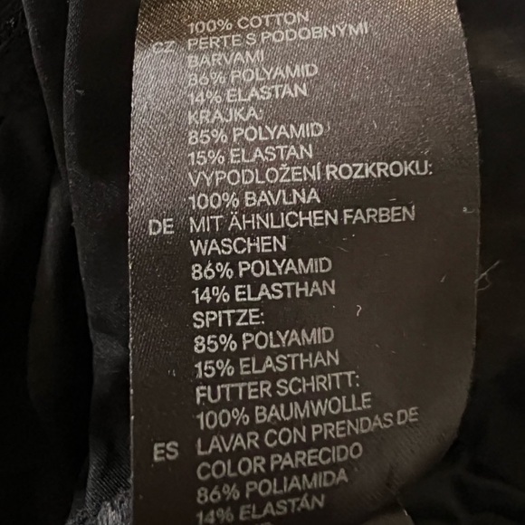 Black Lingerie Full Bottom Bodysuit with Sheer Lace Top - Picture 2 of 5